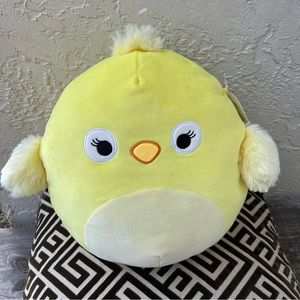 Kellytoy Squishmallows, Aimee the Chick 12’’White Eyes Version, Easter 2020